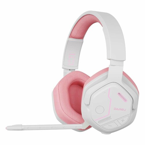 Игровые наушники Dareu EH755 White-Pink