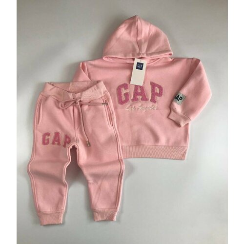 Комплект одежды GAP, худи и брюки, спортивный стиль, размер 2, розовый