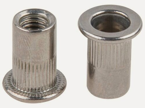 Изображение товара Заклепка резьбовая М6 нерж. сталь А2, цилиндрический бортик 25 шт в зип-локе STARFIX SMZ1-67832-25