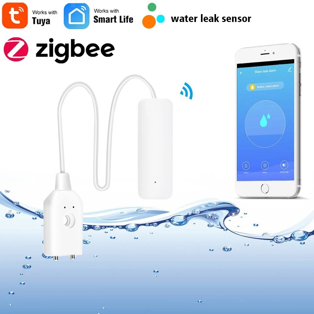 Датчик протечки воды ZigBee Wi-Fi