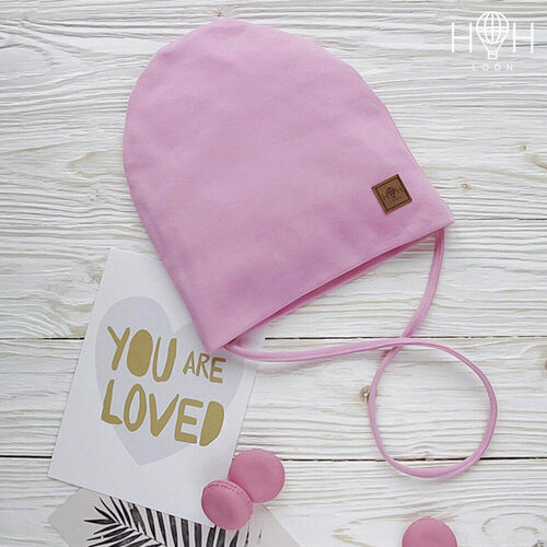 шапка hohloon размер 50 розовый Шапка HohLoon, размер 46-50, розовый