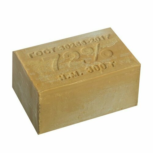 Мыло Green marshall, хозяйственное, без упаковки, 72%, 300 г (комплект из 40 шт)