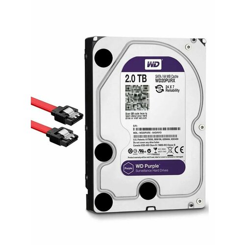2 ТБ Внутренний жесткий диск Western Digital WD20PURX WD20PURZ 1599900₽