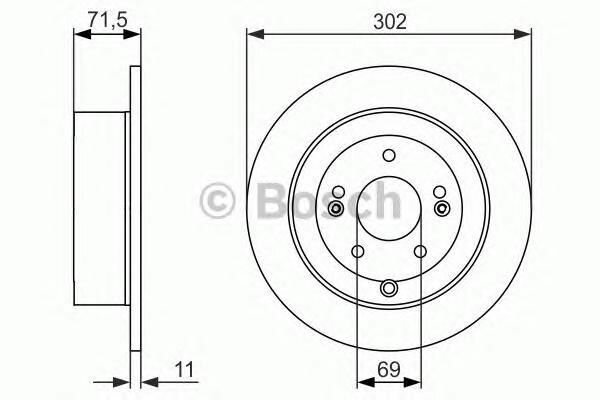 Тормозной диск Bosch - фото №4