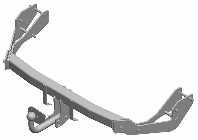 Фаркоп AvtoS на Hyundai Santa Fe Classic 2000-2005, тип крюка "A", г/в.н. 2000/100кг, - фото №1
