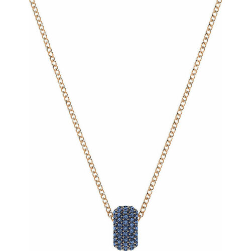 Колье SWAROVSKI кристаллы Swarovski длина 38 см синий золотой 4900₽