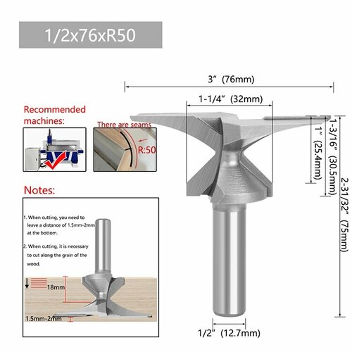 LAVIE Фреза для дерева 1/4