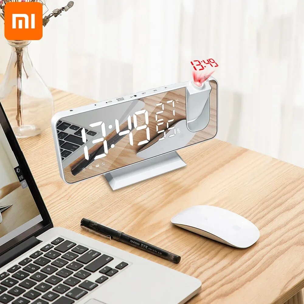 MIJIA светодиодный будильник с проектором — фото 1