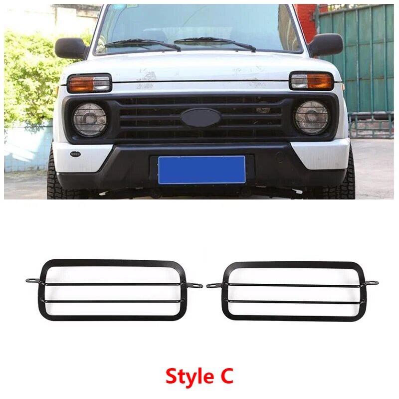 2 шт, передняя противотуманная фара из углеродистой стали для LADA NIVA, Style C