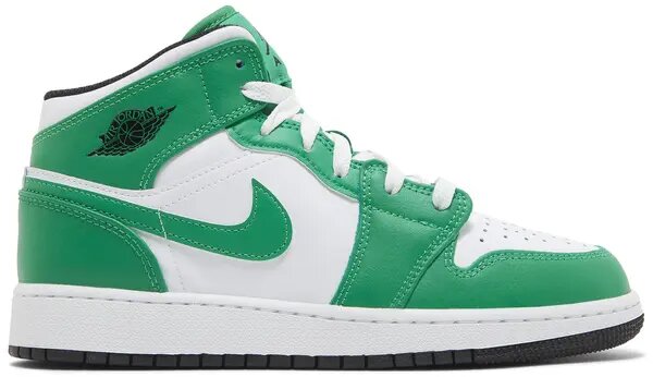 Кроссовки NIKE Air Jordan 1 Mid, полнота D, размер 38,5, зелeный