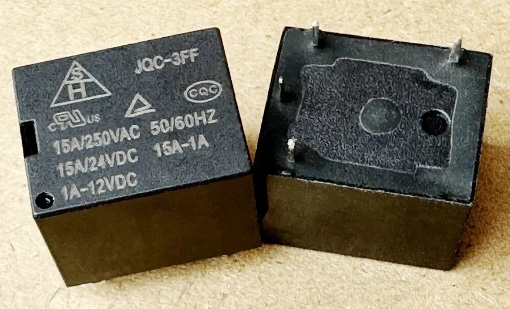 Новое реле JQC-3FF 15A-1A 1A-12VDC (T73-1A-12V-15A) 4-контактное