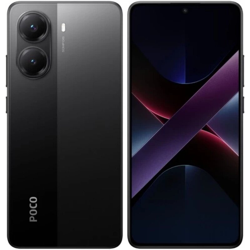 Смартфон Xiaomi Poco X7 Pro Black, Android 14, NFC, камера 50 Мп, 12ГБ/512ГБ