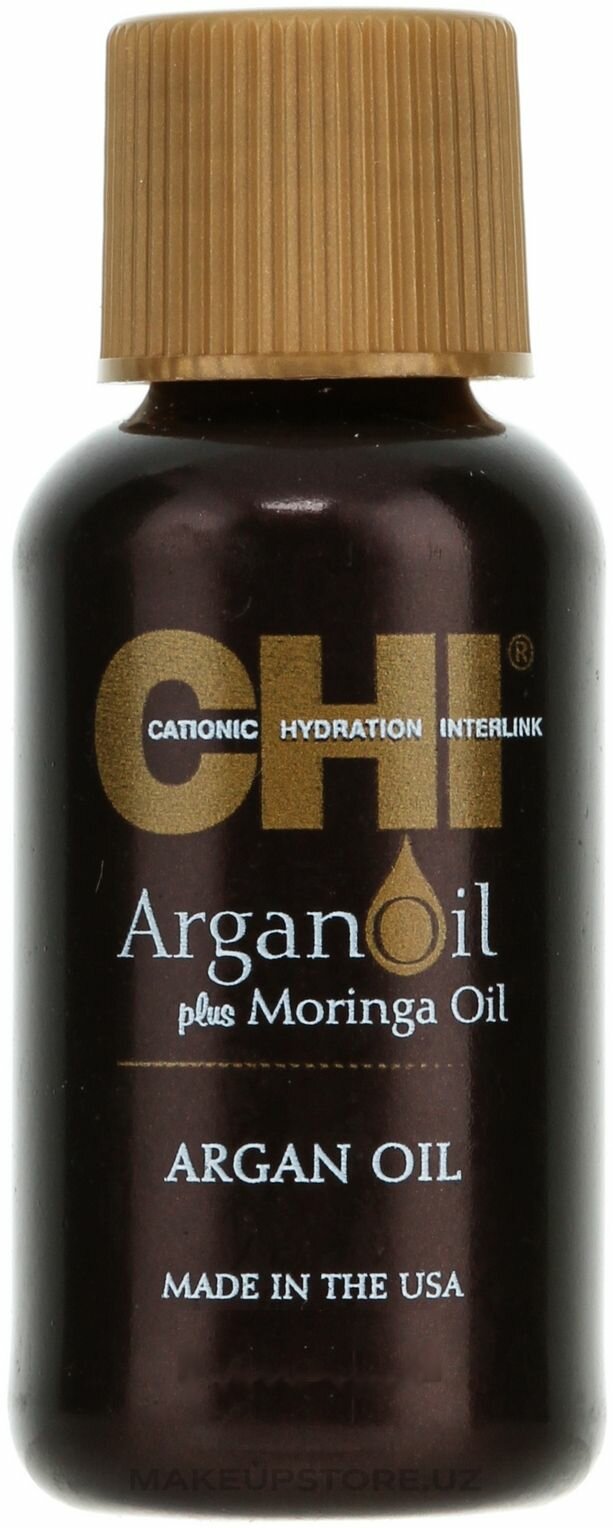 CHI Argan Oil - Восстанавливающее Масло для волос с экстрактом масла Арганы и дерева Моринга 15 мл