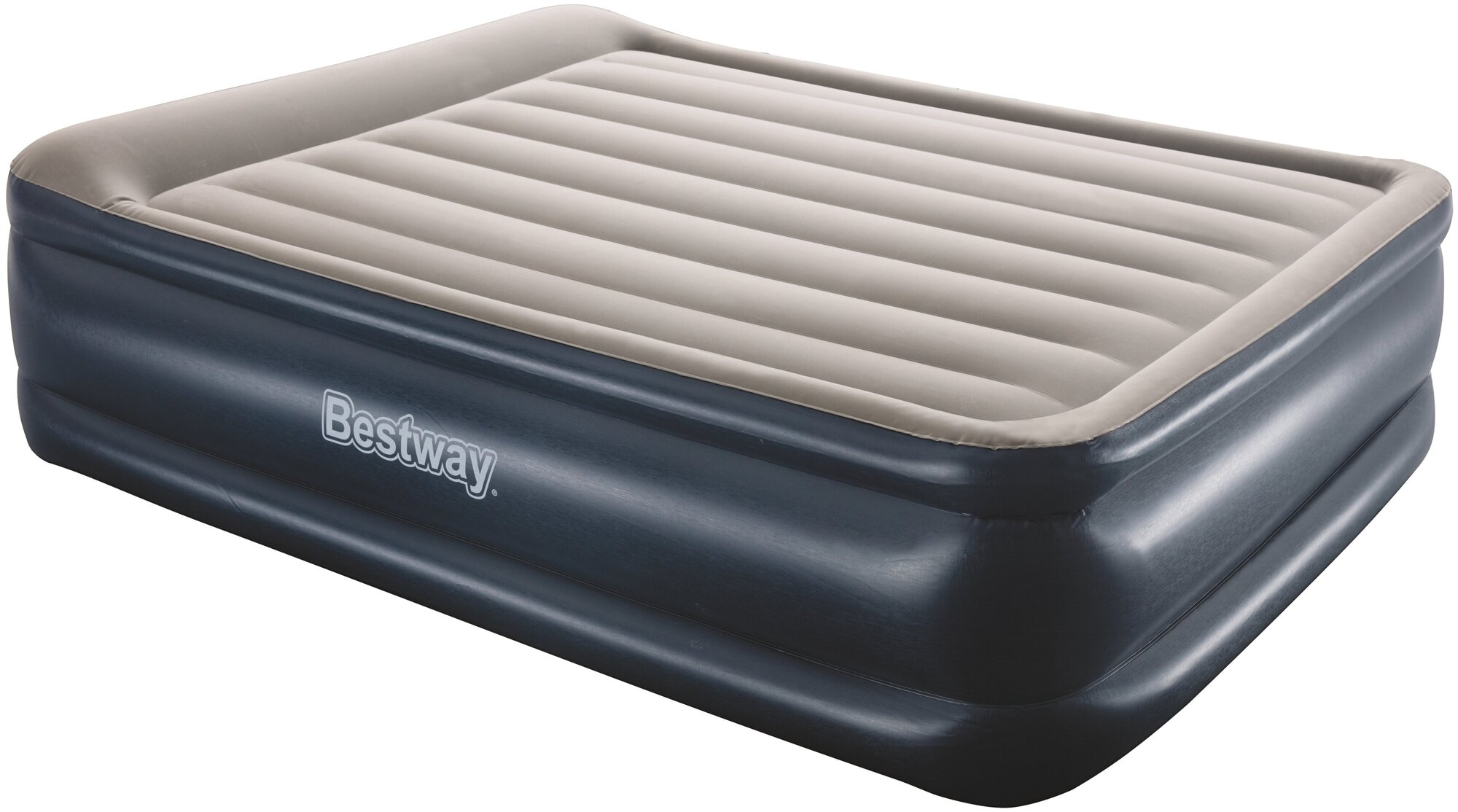 Bestway серии "Трайтэк Квин" со встроенным электронасосом, 2.03х1.52х56 см, двухместный, темно-синий