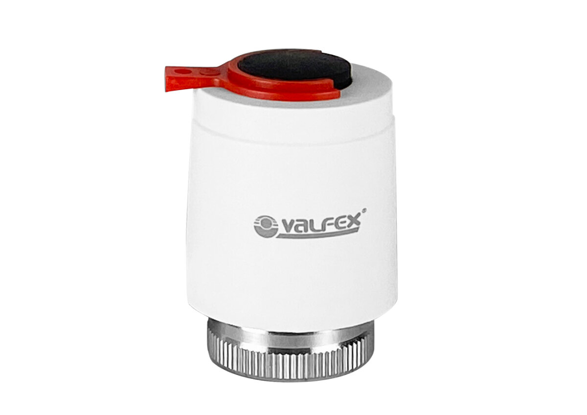 Сервопривод для теплого пола M30x1.5, нормально закрытый 230 В со стопорным кольцом VALFEX