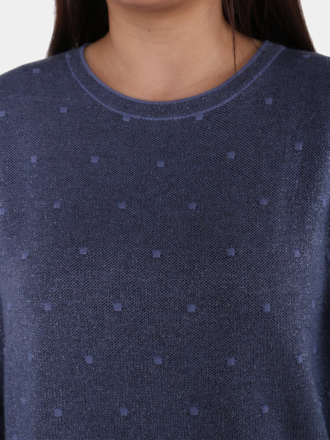 Свитер размер One Size, , синий меланж — фото 1