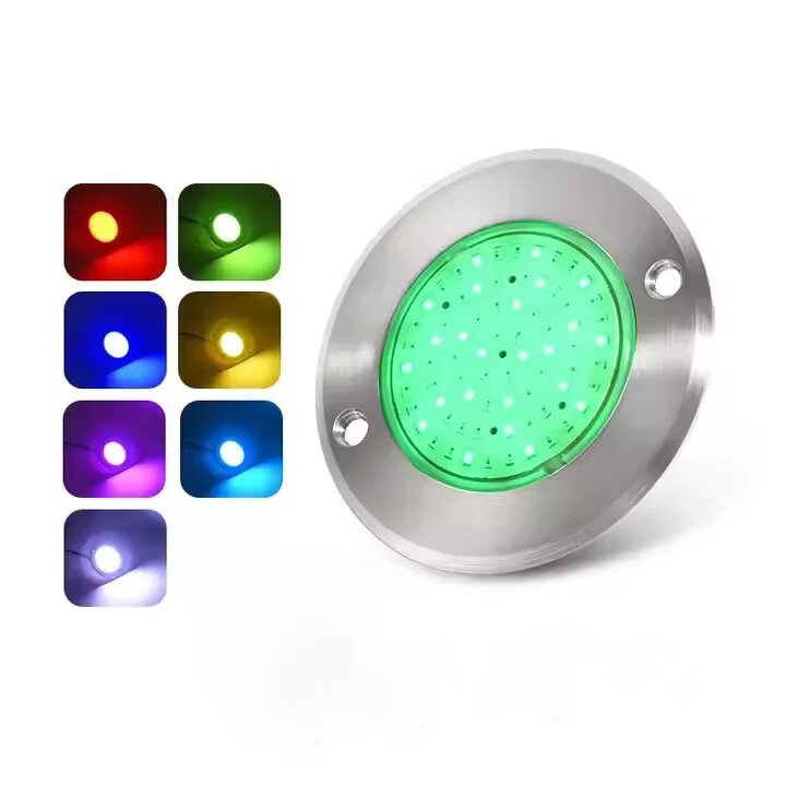 Подводные светодиодные лампы для бассейна RGB нержавеющая сталь 6-35Вт 35W 280MM