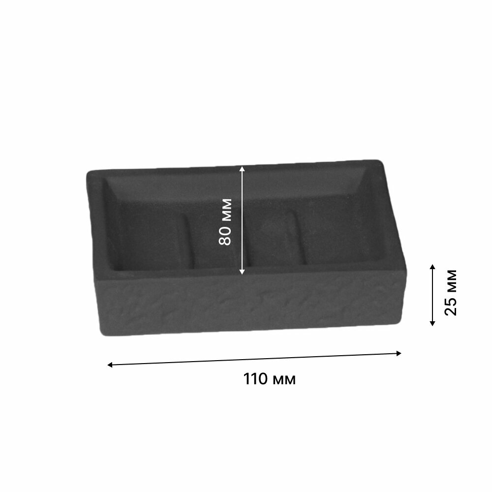 Мыльница Lemer Cabras керамика цвет черный — фото 1