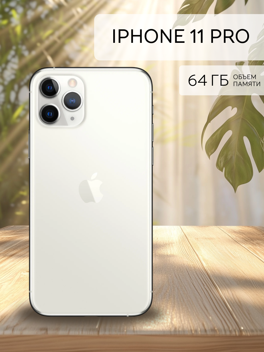 Смартфон Apple iPhone 11 Pro память 64 ГБ серебристый восстановленный