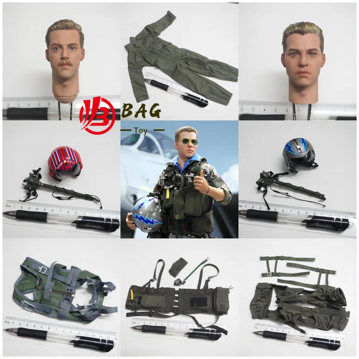 Картинки Фигурки DID MA80182 пилот ВМС США F14 1/6