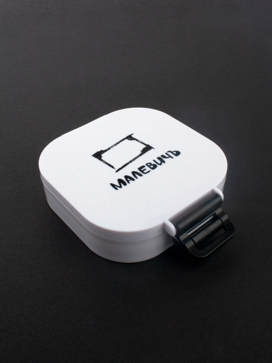 Палитра для красок Малевичъ, герметичная палитра мини, 16 ячеек — фото 1