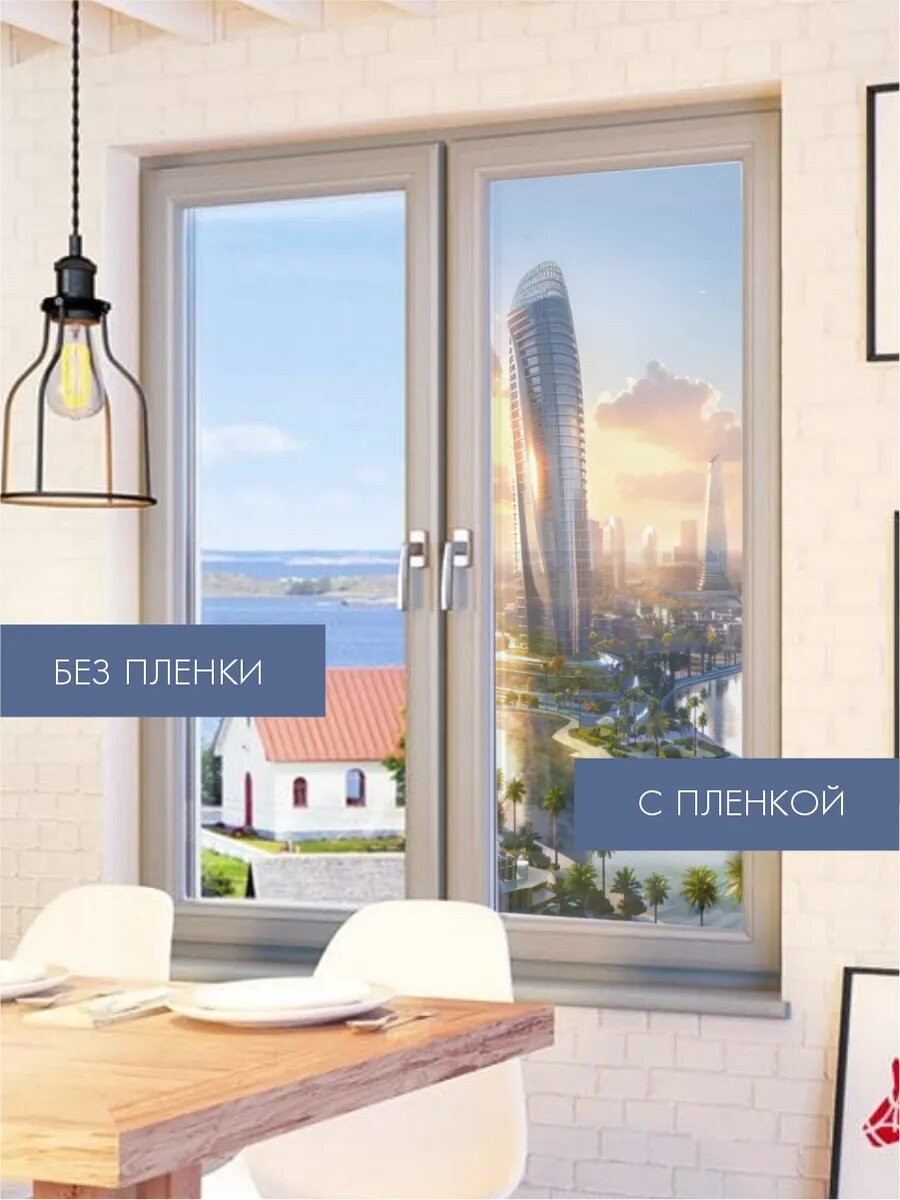 Витражная пленка на стекло Дубай — фото 1