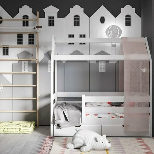 Одноярусная кровать-домик 160*80 без ящиков