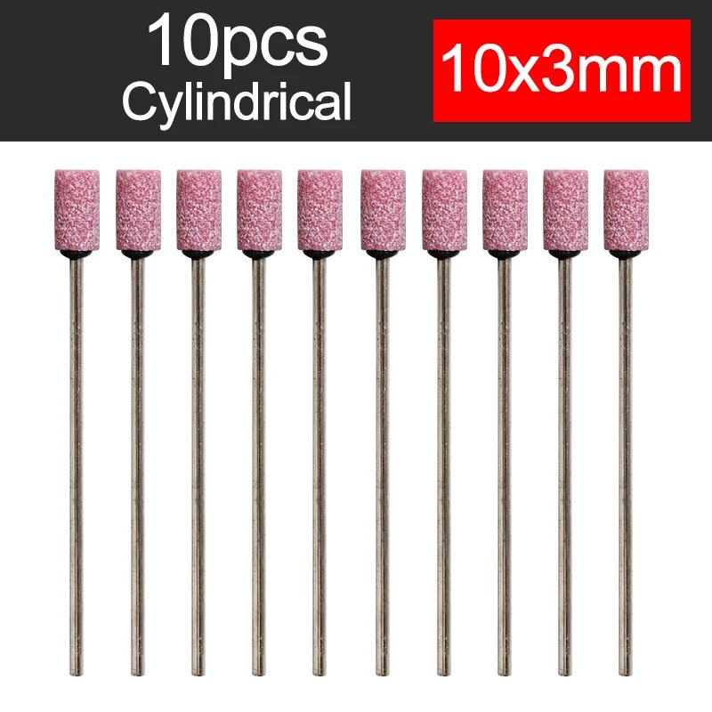 Абразивная насадка для Dremel комплект из 10 шлифовальных насадок для электрического шлифовального станка 10x3mm