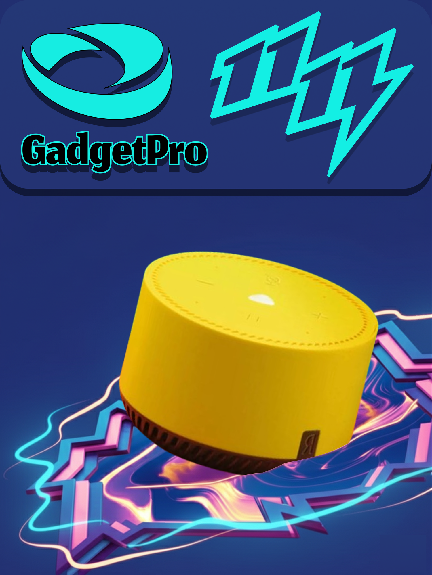 Смарт-колонка Yandex Original 00025: умная колонка с Алисой, современный дизайн, отличное звучание, Желтый.