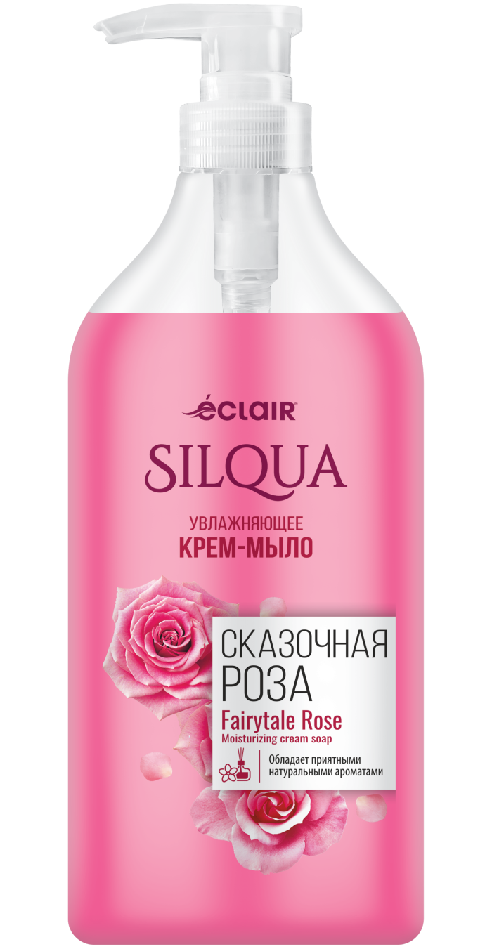 Жидкое мыло SILQUA "Сказочная Роза", с дозатором, для всех типов кожи, 830 мл