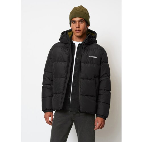  куртка Marc O'Polo, демисезон/зима, силуэт прямой, карманы, капюшон, размер XL, черный