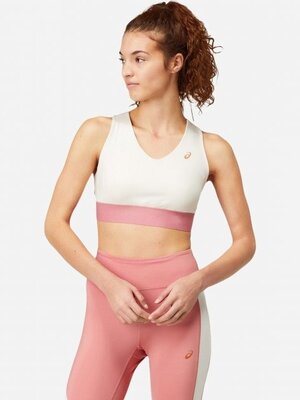 Топ спортивный ASICS COLOR BLOCK BRA III, размер S, белый