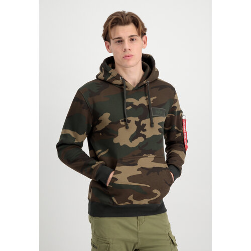 фото Худи alpha industries, силуэт прямой, средней длины, размер xl, мультиколор