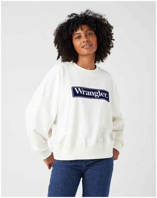 Свитшот Wrangler, размер M, белый