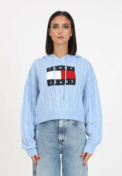 Худи TOMMY HILFIGER, размер M, голубой