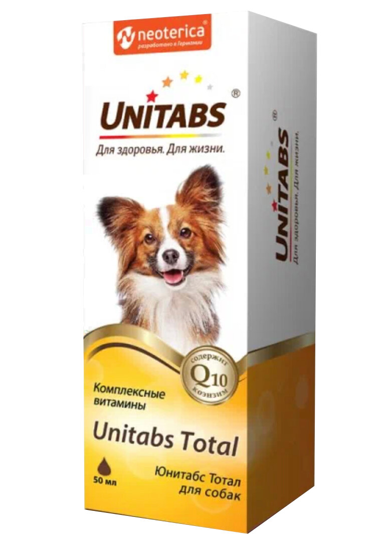 Витамины Unitabs Total для собак  100 г 50 мл