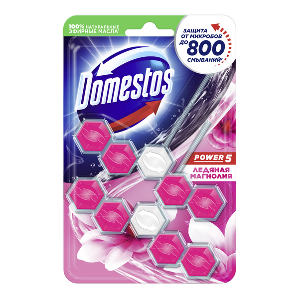 Блок для унитаза Power 5 Ледяная магнолия Domestos