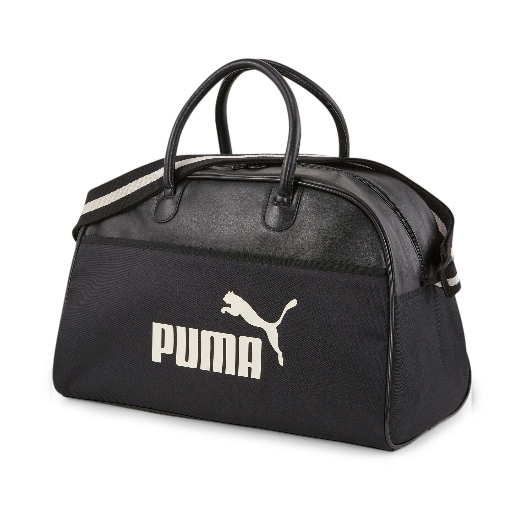 Сумка с плечевым ремнем PUMA Campus Grip Bag, 07882301, полиуретан, полиэстер, черный