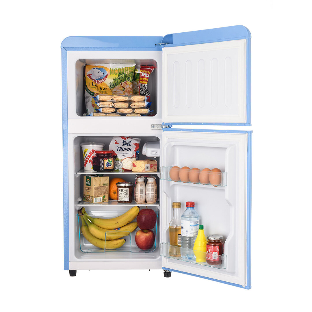 Двухкамерный холодильник HARPER HRF-T120M BLUE (Синий) - фотография № 3
