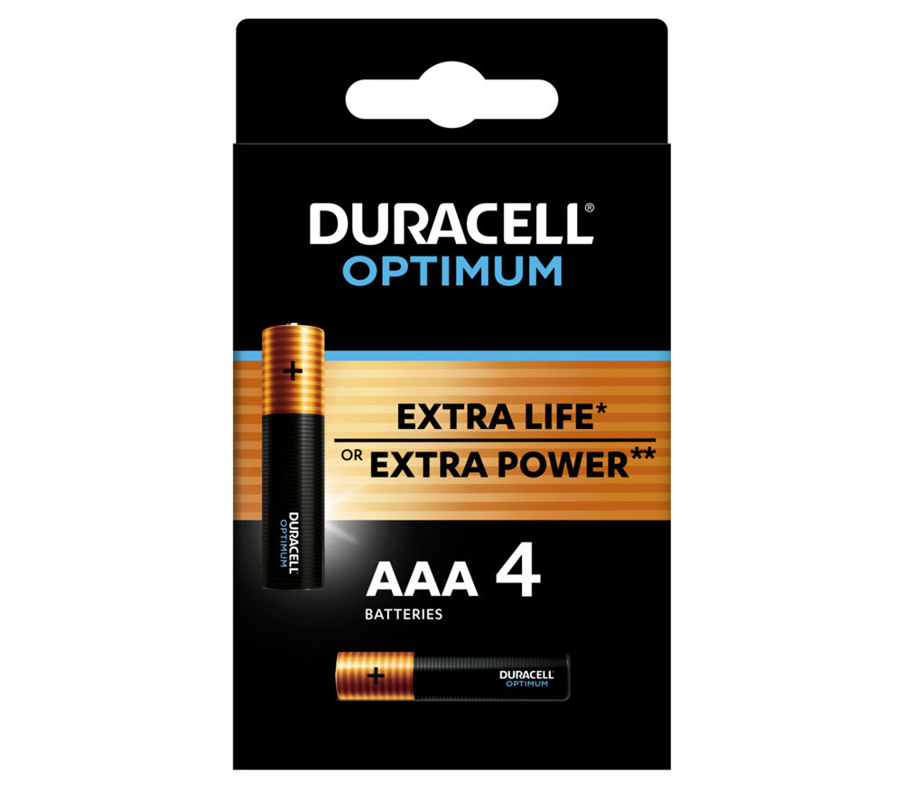 Батарейки Duracell AAA Optimum 4 шт.