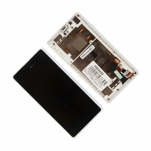 Дисплей с тачскрином 04,3" 1280x720 LСD + ТАЧ YotaPhone 1 C9660 передний (YT0124010, YT014F02) black с белой рамкой