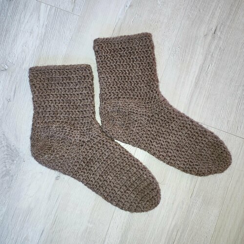 фото Носки , размер 37 - 39, коричневый, бежевый нет бренда