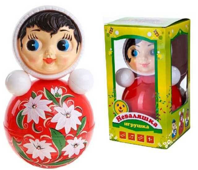 Игрушка-неваляшка 11 см расписная в художественной упаковке