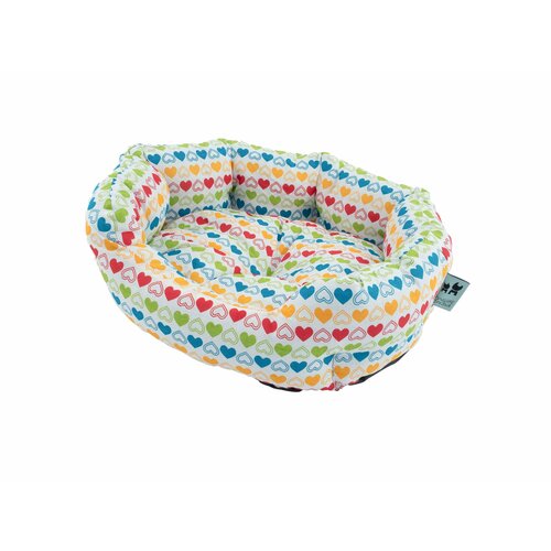 Лежанка Лучшие Друзья, Сердечки, размер 50х47х18 см
