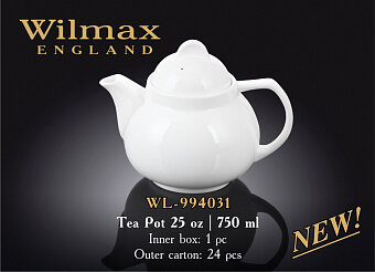 фото Чайник заварочный WILMAX 750 мл в цв. уп. WL-994031 / 1C