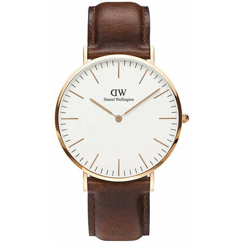 кольцо daniel wellington нержавеющая сталь эмаль Наручные часы Daniel Wellington, золотой, белый