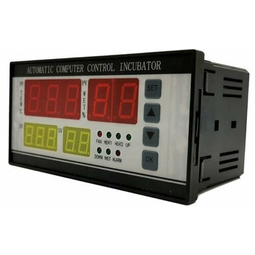 Контроллер температуры и влажности для инкубатора техметр XM-18 220В 50 Гц с датчиком Черный 3300₽