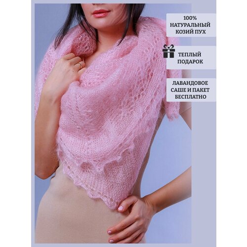 фото Платок dom puha,120х120 см, розовый