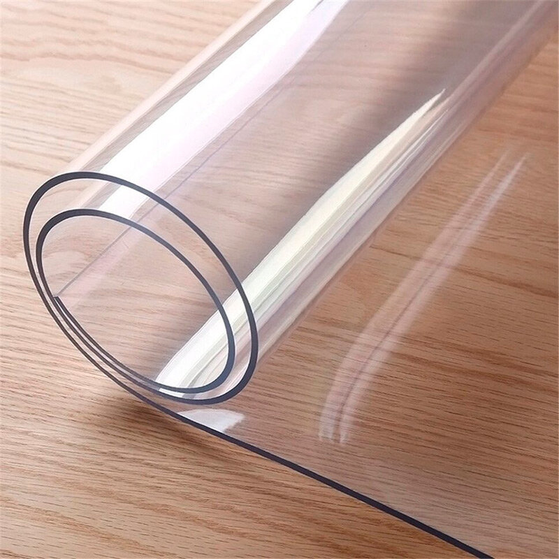 Скатерть прозрачная(гибкое стекло) из ПВХ , размер 60*100 см. толщина 0,5 мм