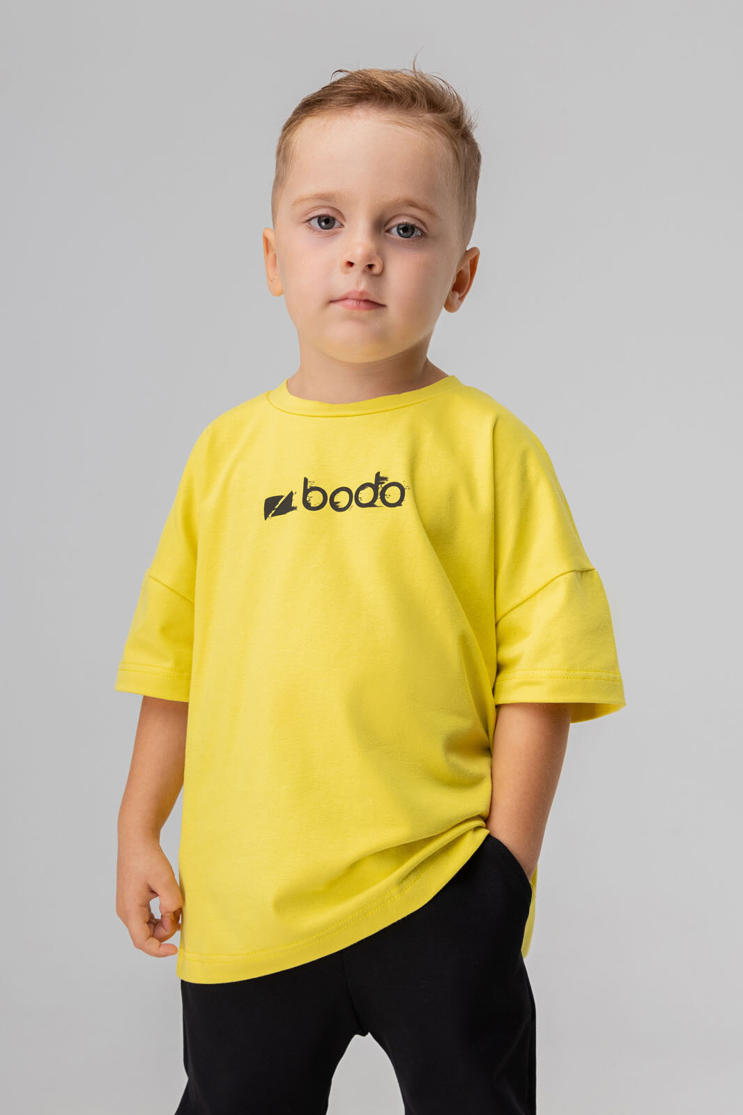 Футболка BODO, размер 110-116, желтый